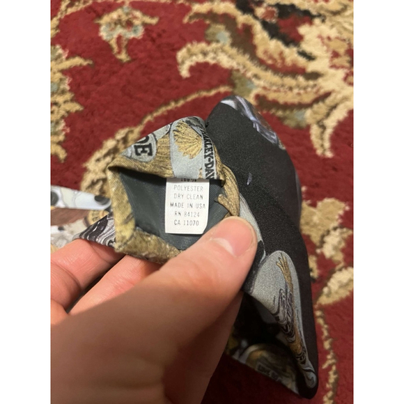 Men’s Vintage Ralph Marlin X Harley Davidson “Live to Ride” Necktie - Picture 3 of 6